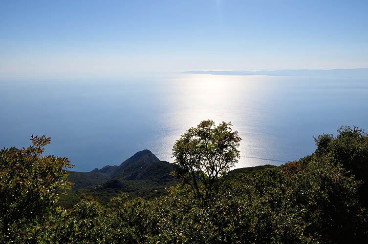 Ατάραχη η θάλασσα καθώς ο ήλιος δύει...